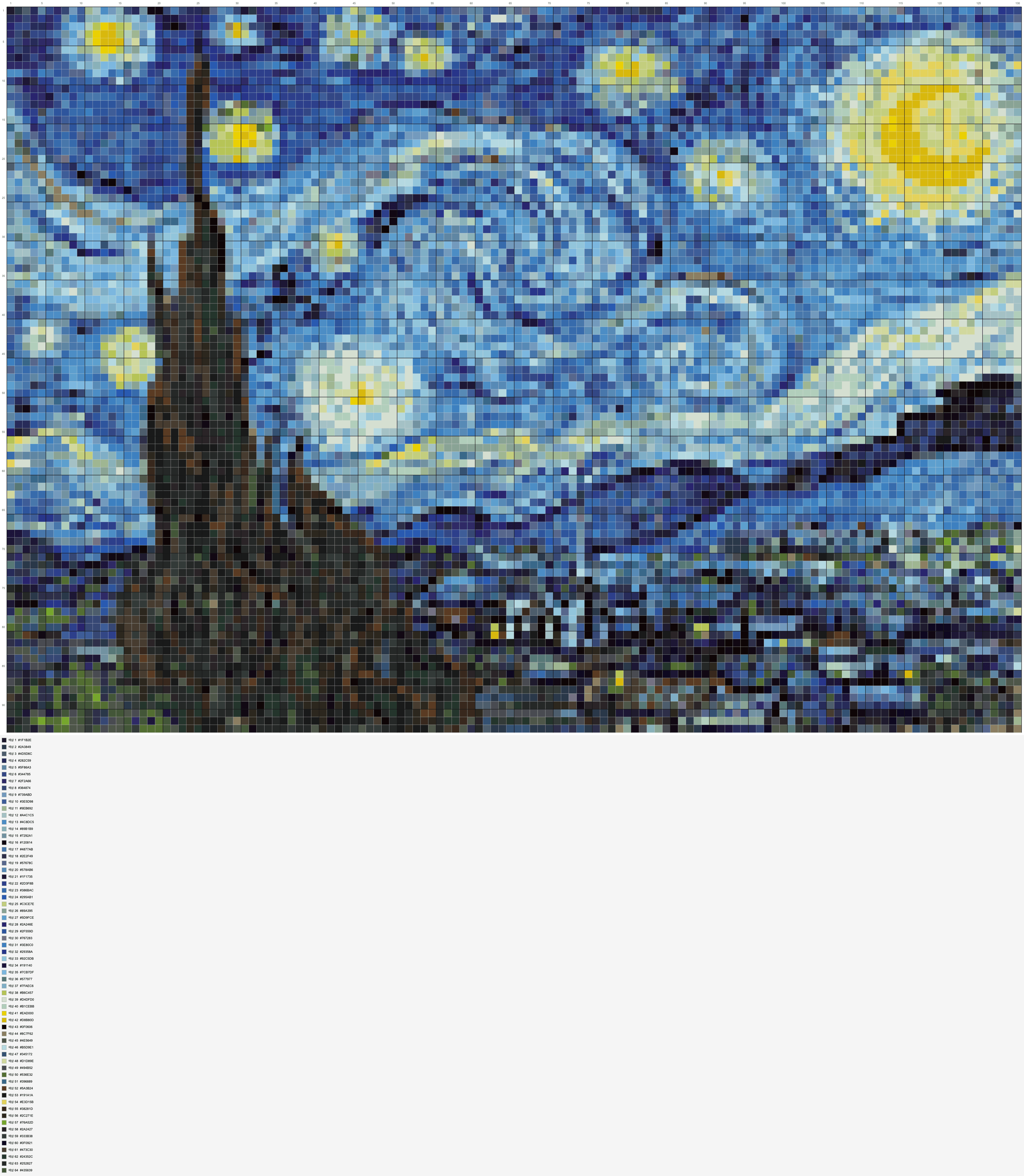 세밀한 디테일이 살아 있는 뜨개 도안 샘플