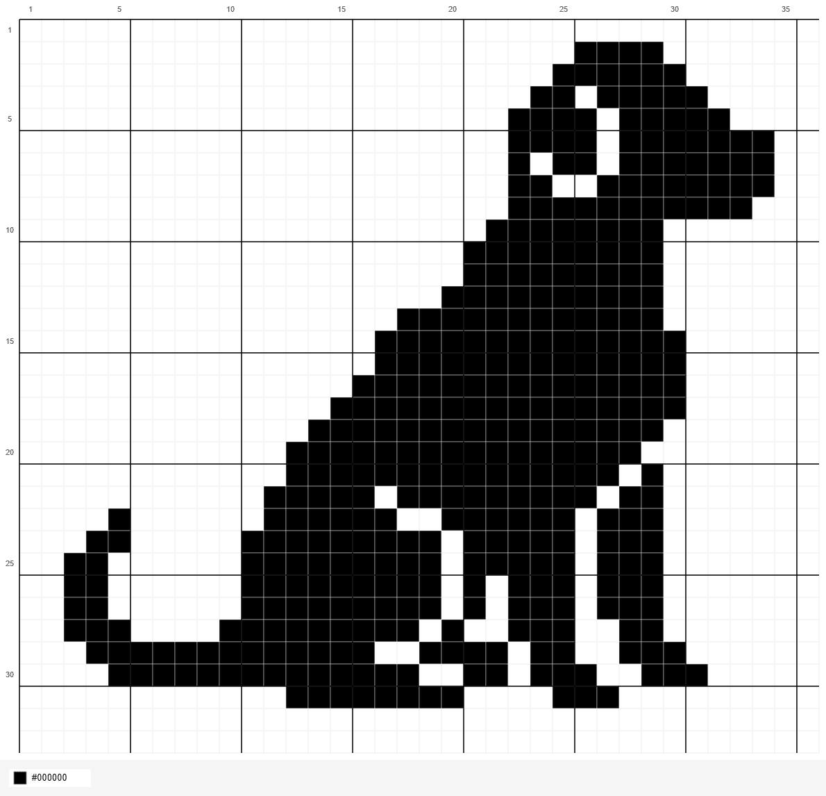 사용자가 KnittyCat으로 만든 격자 도안