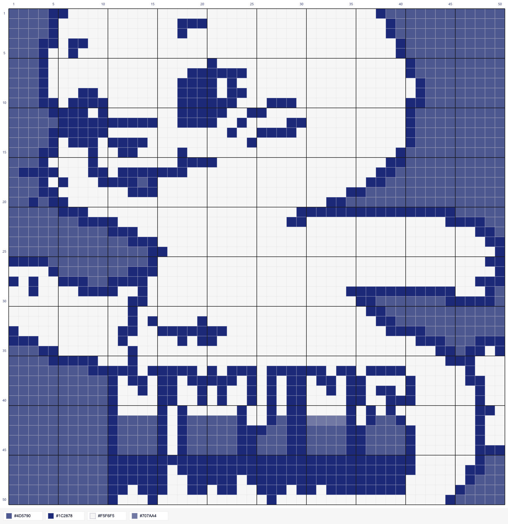 사용자가 KnittyCat으로 만든 격자 도안