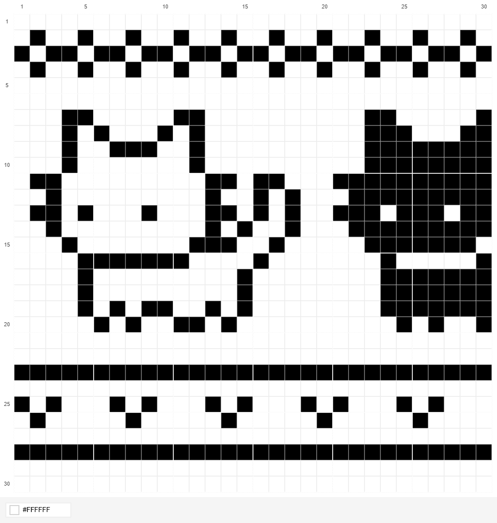 공유된 격자 도안 — KnittyCat으로 만든 격자 도안