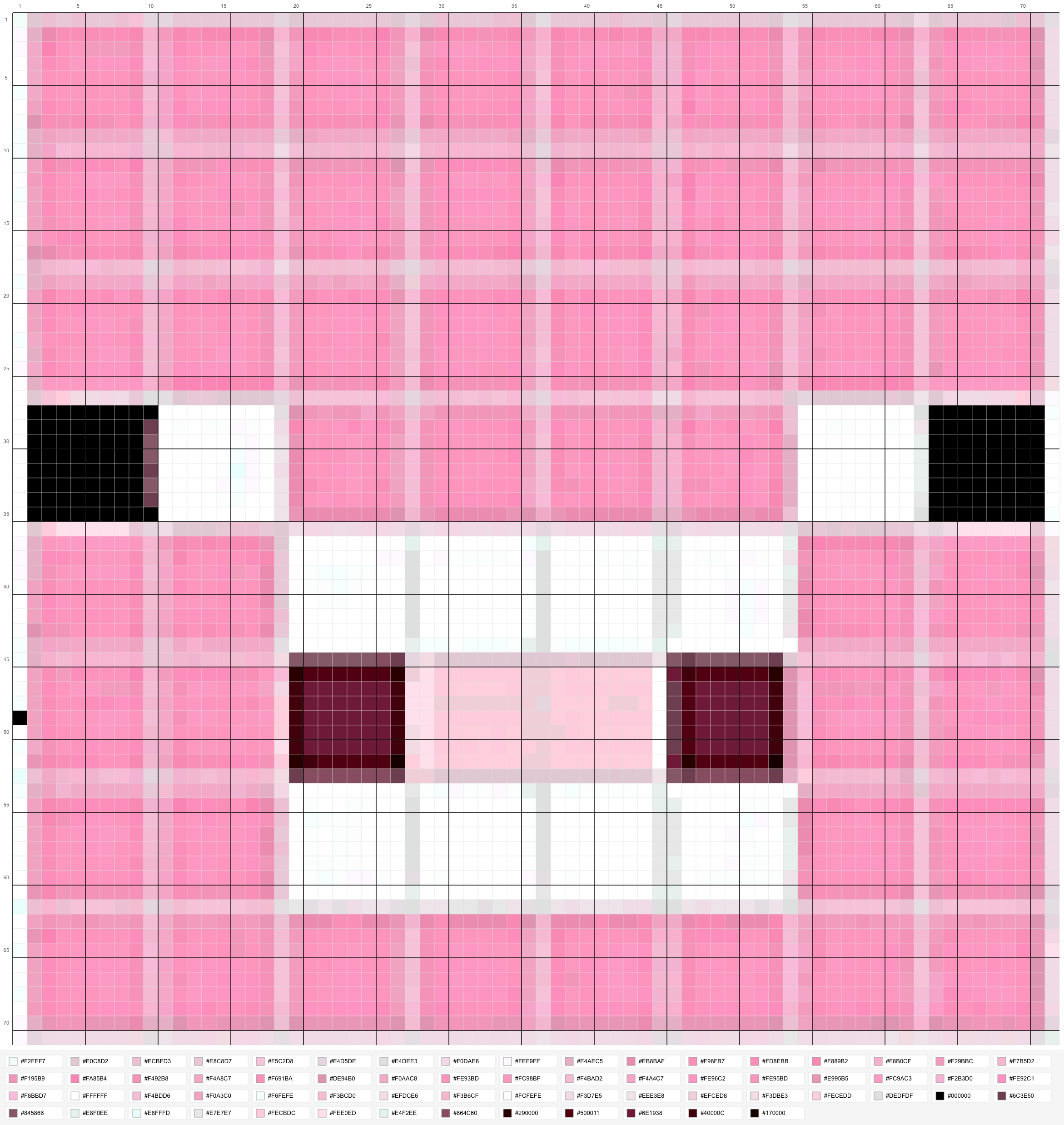 사용자가 KnittyCat으로 만든 격자 도안