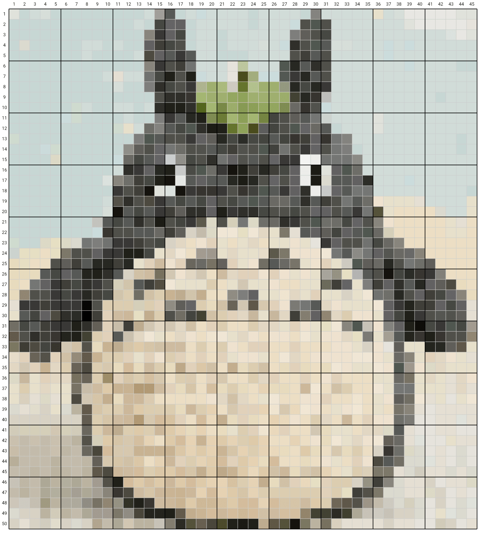 사용자가 KnittyCat으로 만든 격자 도안