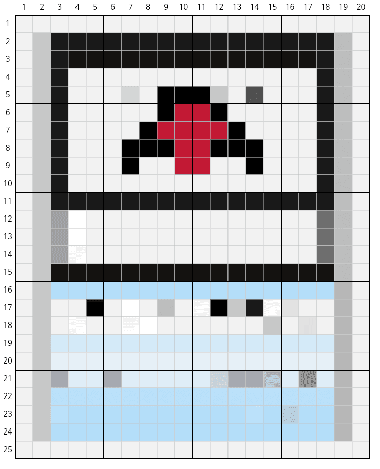 사용자가 KnittyCat으로 만든 격자 도안