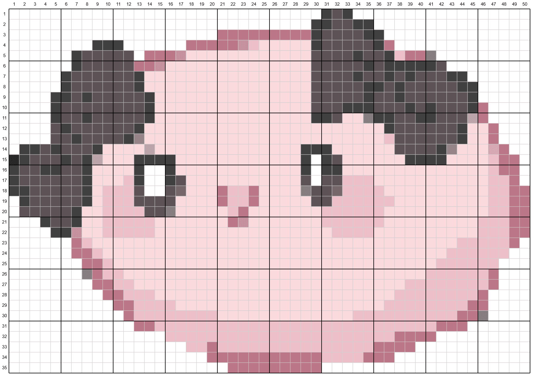 사용자가 KnittyCat으로 만든 격자 도안