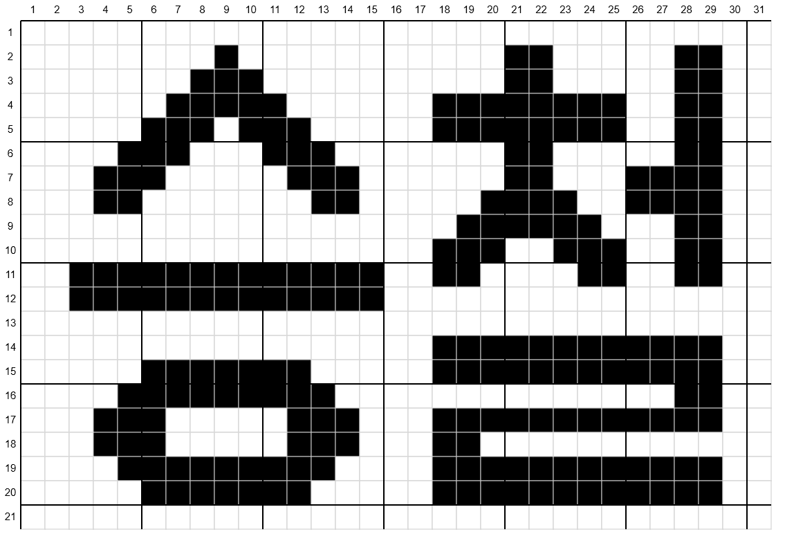 사용자가 KnittyCat으로 만든 격자 도안