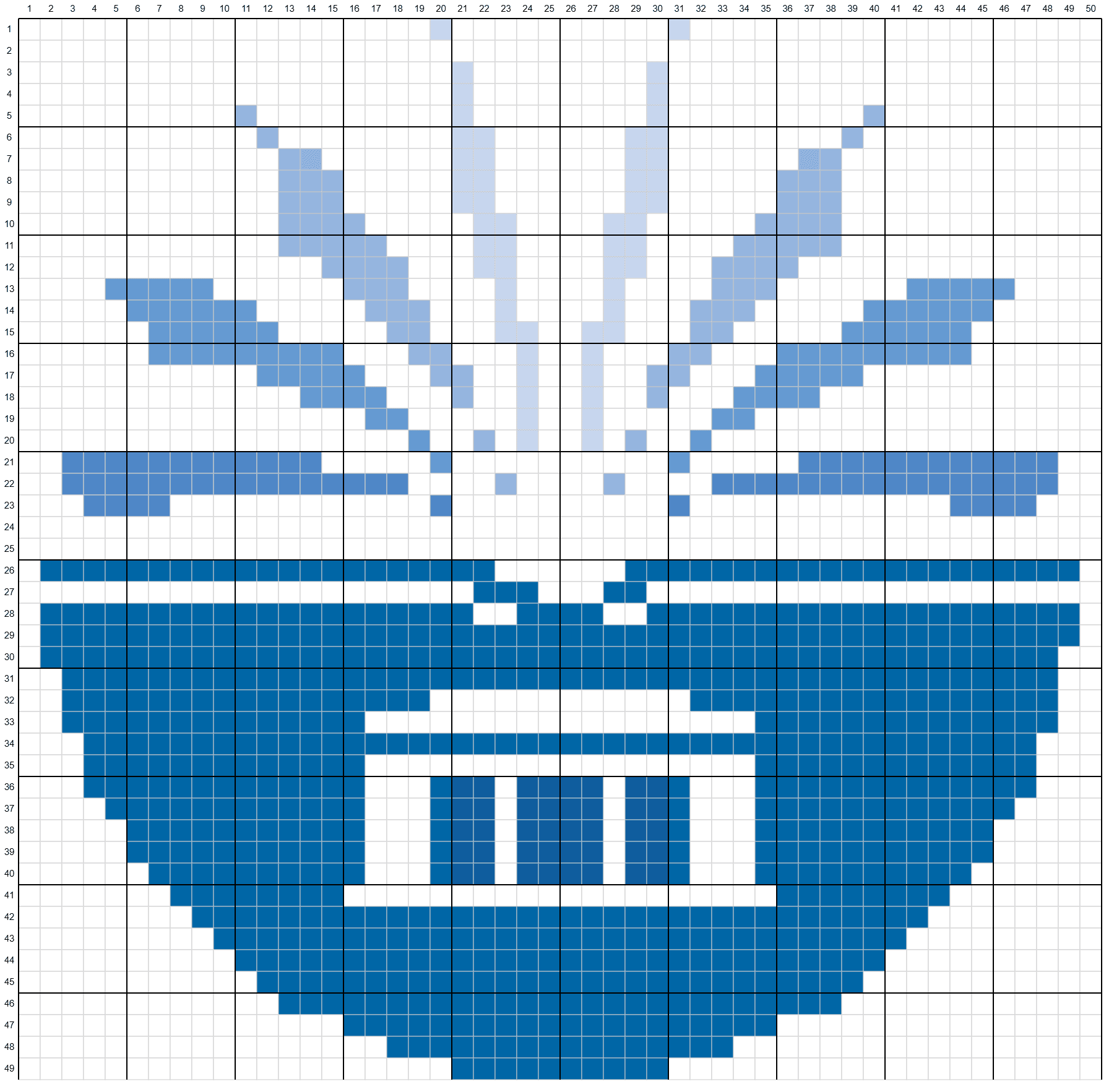 사용자가 KnittyCat으로 만든 격자 도안