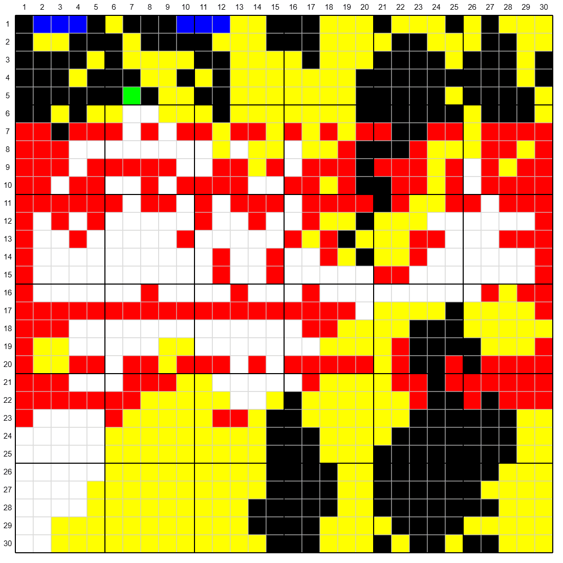 사용자가 KnittyCat으로 만든 격자 도안