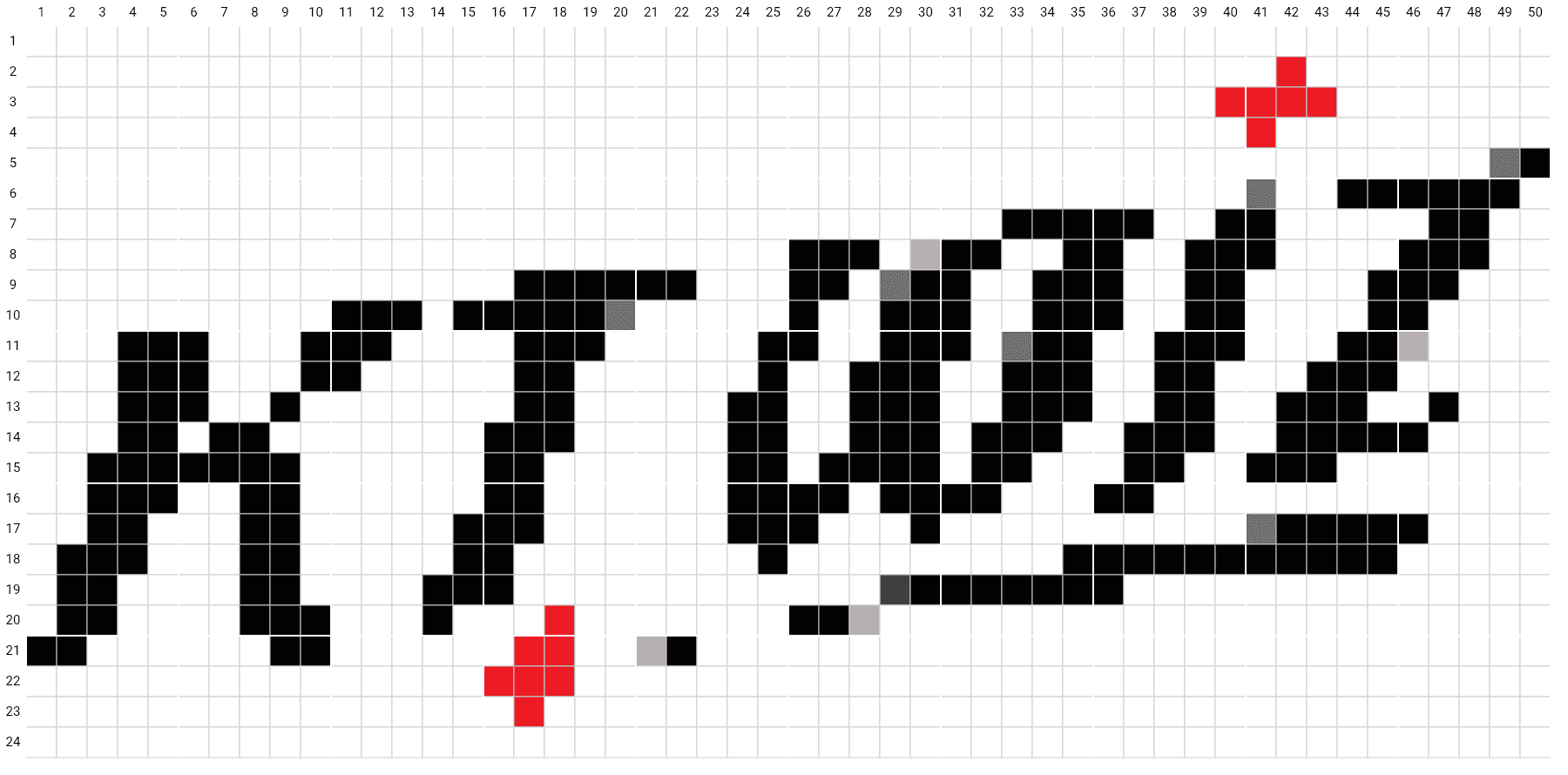 사용자가 KnittyCat으로 만든 격자 도안