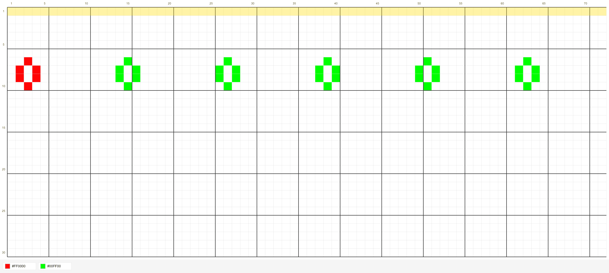 사용자가 KnittyCat으로 만든 격자 도안
