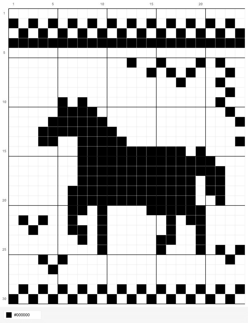 사용자가 KnittyCat으로 만든 격자 도안