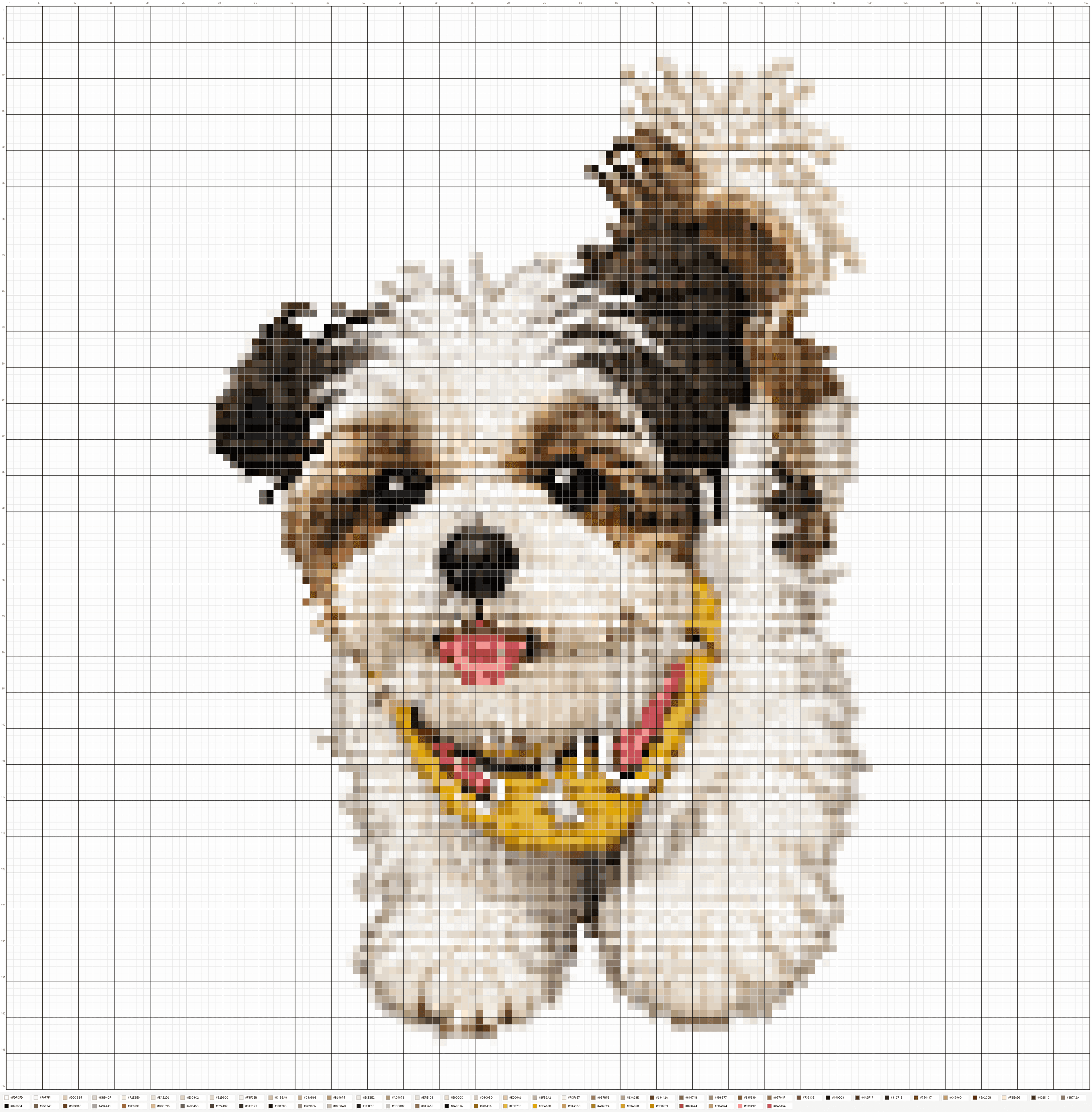 사용자가 KnittyCat으로 만든 격자 도안